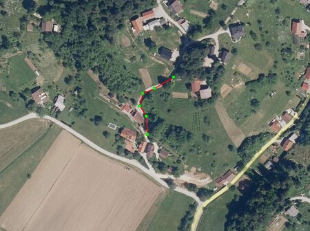 Zapora ceste Log - Mali Vrh (dela na cesti)