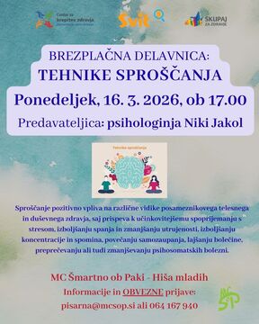 Vabilo TEHNIKE SPROŠČANJA