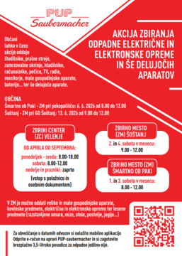 Akcija zbiranja odpadne električne in elektronske opreme