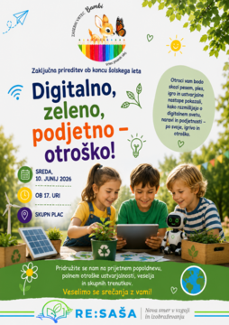 Vabilo na zaključno prireditev Zasebni vrtec Bambi