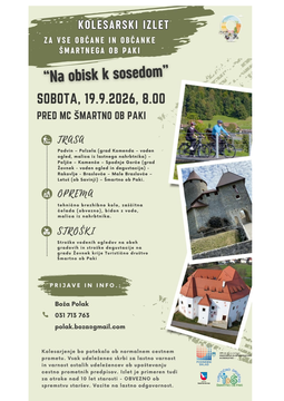 Vabilo na kolesarski izlet